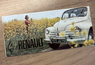 🚗 Catalogue Brochure Dépliant Renault 4Cv France 1960