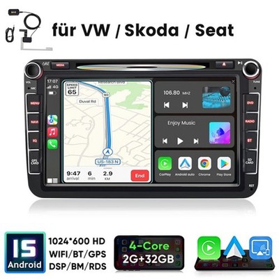 DAB+7''Autoradio HD CD DVD GPS Navi USB BT Für VW /Skoda / Seat AUTO