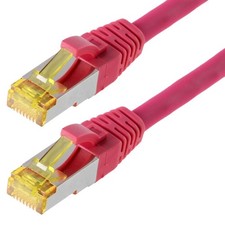 Helos CAT 6s patch cable magenta 15 m