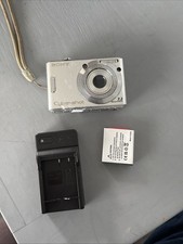 Sony Cyber-Shot DSC-W35 Digital Camera 4x Zoom 14.1MP Silver 100% working