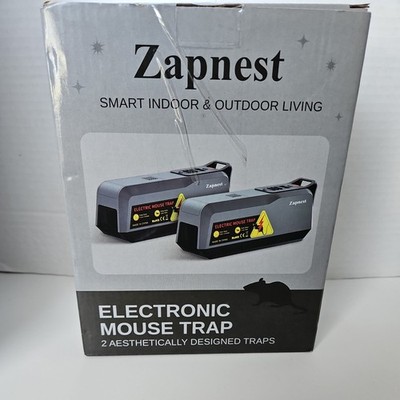 Zapnest Electronic Mouse Trap 2 Pack High Voltage Indoor Outdoor Pest Control