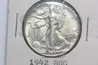 1942 50c Walking Liberty Half Dollar Choice BU! 90% Silver "Good Mint Luster"