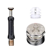 Furniture Lock Connector, Alloy Steel Eccentric Wheel Nut, Multi-Size Fastener