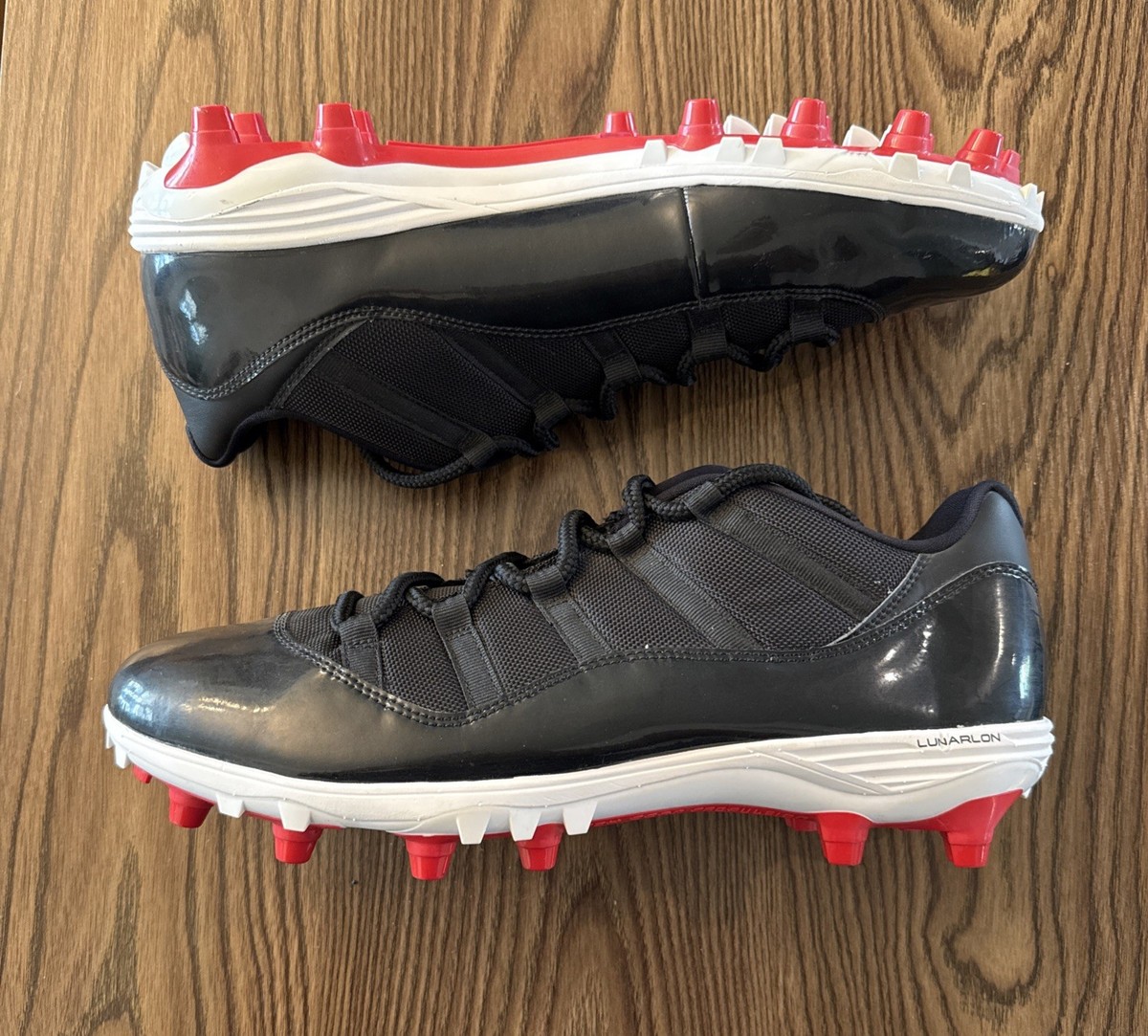 jordan 11 bred low cleats
