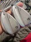 Righty TaylorMade Milled Grind 3 raw chrome TW wedge set.56,60.tiger woods