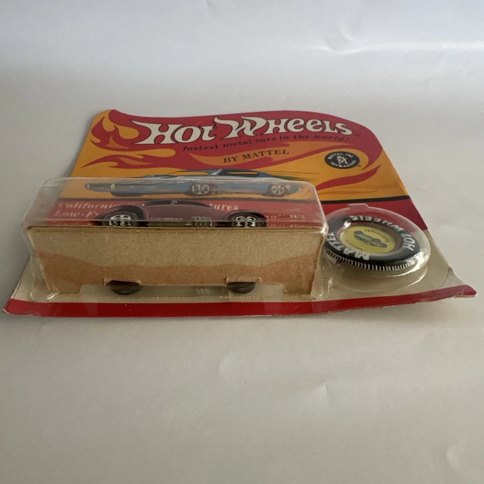 1968 Hot Wheels Custom Volkswagen Redline Spectraflame Red ORIGINAL BLISTER - Image 4 of 4