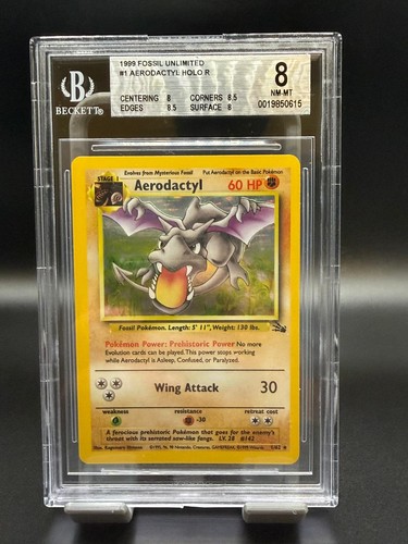 Aerodactyl (Unlimited) graded BGS 8 for sale on eBay