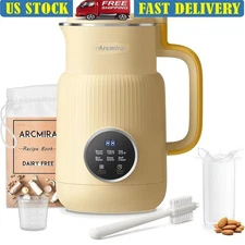 Non-Dairy Milk Maker Automatic Nut Milk Smoothie Machine W/ Accessories New