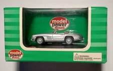 Model Power Minis #19210 1955 Mercedes-Benz 300SL Cabrio Metallic Silver HO 1/87