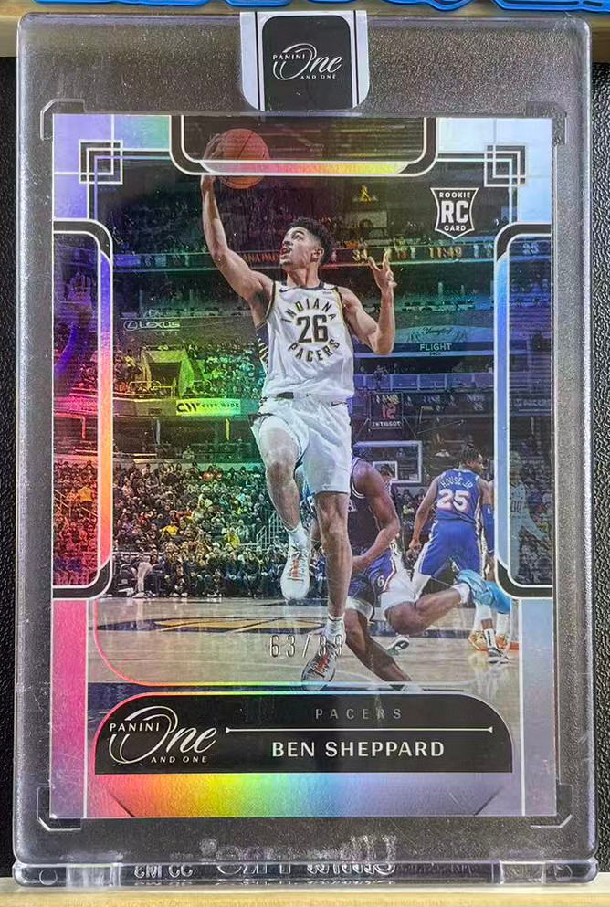 Ben Sheppard 2023-24 Panini One And One 63/99 Silver RC Pacers #130
