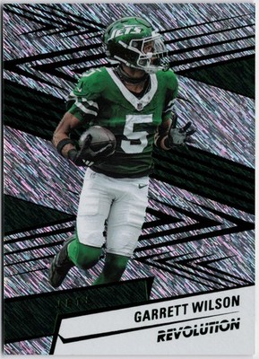 2025 Panini Revolution #39 Garrett Wilson Green Storm #/699 Color Match
