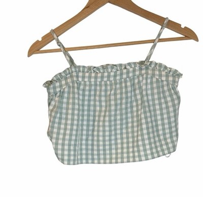Ivy + Main Crop Top women's XS Green Sleeveless Festival Cottagecore Chic Boho