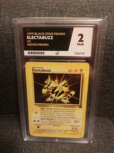 Electabuzz Black Star Promo Card Ace Grade 2 Vintage Pokemon 1999 Pokémon
