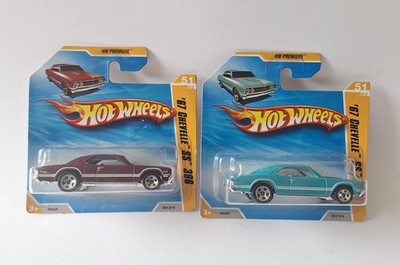 1:64 Hot Wheels 1967 Chevrolet Chevelle SS 396 2010 MIB Mint in Box 2 Farben