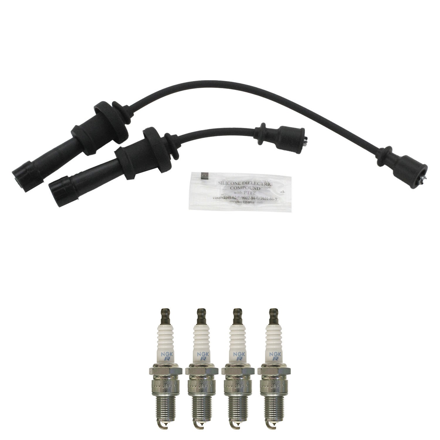 Denso Ignition Wires and NGK Spark Plugs Kit for Hyundai Sonata Kia 2.4L L4