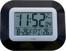 Youshiko YC8021 Radio Controlled Wall Clock with Box & Manual