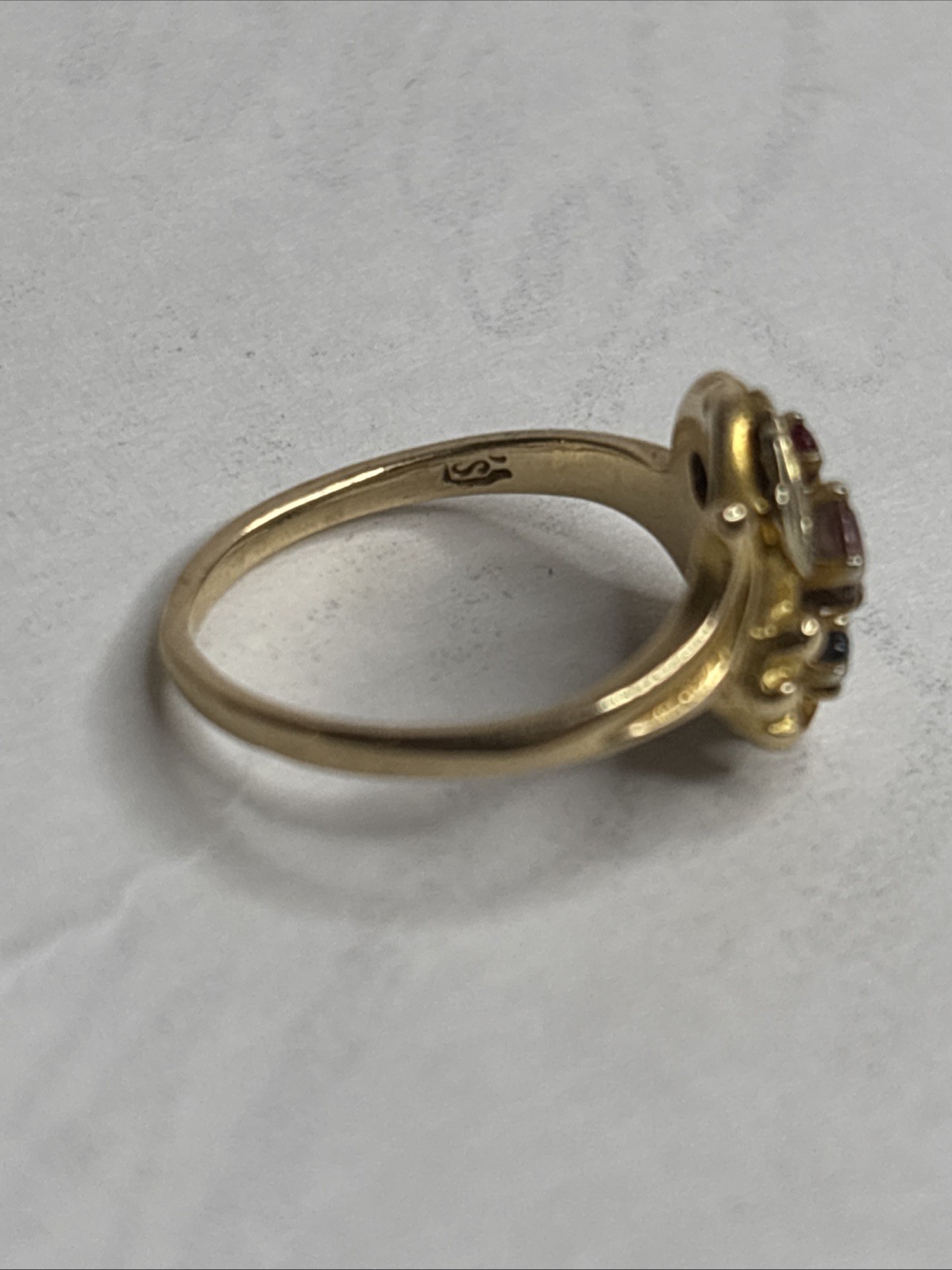 Black Hills Tri-Color 10K Gold Leaves & Grapes Ring Size 4.5 2.71 Grams ...