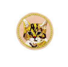 Cute Calico Cat Kitten Kawaii Kitty Patch, Iron On/Sew On
