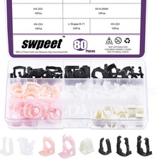 80Pcs 3/8" 5/16" 8 Styles Fuel Line Retainer Clip Assortment Kit, Perfect Replac