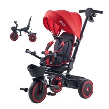 Toddler Tricycle  Stroller for 1-5 Year Old,6-in-1 Kids Trike w/Parent Push Han