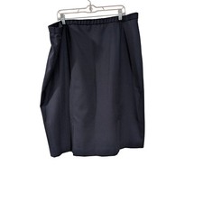 Pendleton Skirt Womens 22W Navy Blue 100% Virgin Wool Pencil Lined Made in USA