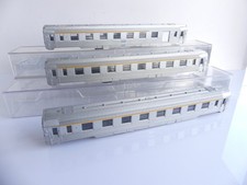 5580 / 5593 JOUEF FRANCE HO 3 CAISSES AVEC CHASSIS VOITURES INOX