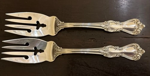 Marlborough By Reed & Barton Sterling Silver 2 Salad Forks 1906 (78 Grams)