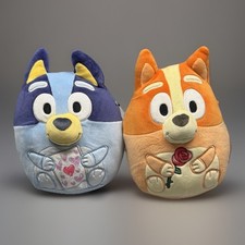 RARE Squishmallows LIMITED PAIR 2026 NEW Valentine Retail Special Bluey Bingo