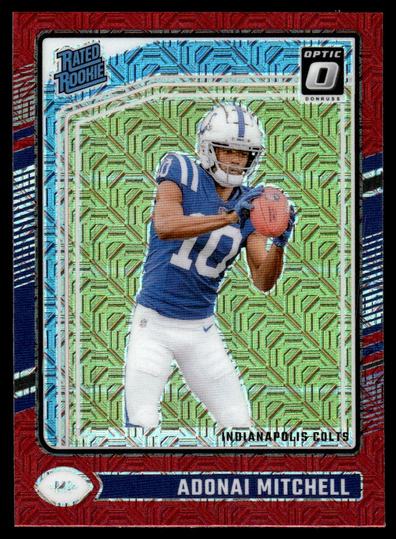 2024 Donruss Optic Red Mojo Adonai Mitchell Rookie Indianapolis Colts #203