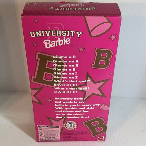 Lotto 4 Barbie Cheerleader Mattel University 1996 NUOVE - Kansas UCONN, Georgia Tech - Foto 16 di 24