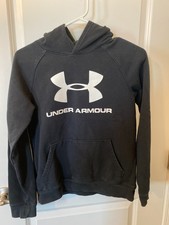 Under Armour Boys Armour Fleece Sport Logo Hoody Hoodie SIZE L YOUTH