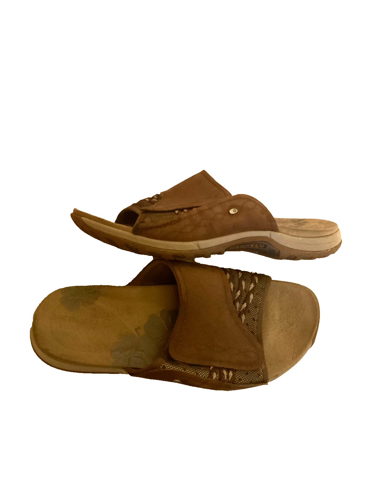 Merrell Lilyfern sandali sportivi slides alluminio pelle marrone J89096