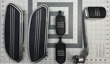 Harley 86-23 Touring Street Glide Streamliner Floorboards Pegs Brake Pedals Set