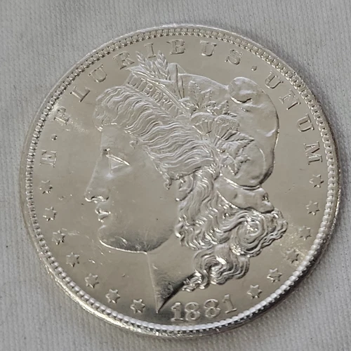 1881 S Morgan Silver Dollar in BU Condition