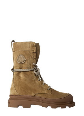MONCLER Vera $1010 Camel Suede Boots New