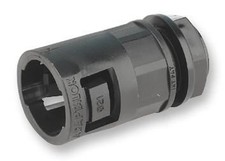 ABB - Straight Nylon Push-on Cable Gland 13mm