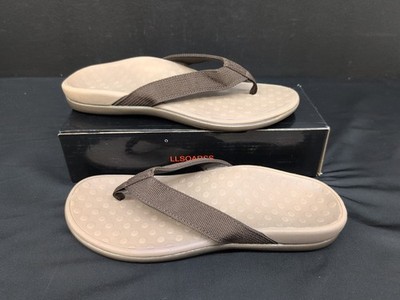 LLSOARSS Plantar Fasciitis Arch Support Flip Flops Women's Sandals US 8 Khaki