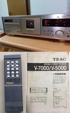 TEAC V-7000 Cassettiera Spazzatura per Ricambi o Riparazione Testata Parzialmente Giappone