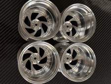 Set cerchi in lega Tamiya Clod Buster Bull Head 4x4 tipo vite argento