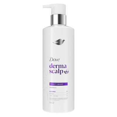 Dove Derma Scalp Density Boost Shampoo 1 ct With 16 Fl Oz (Pack of 1), White