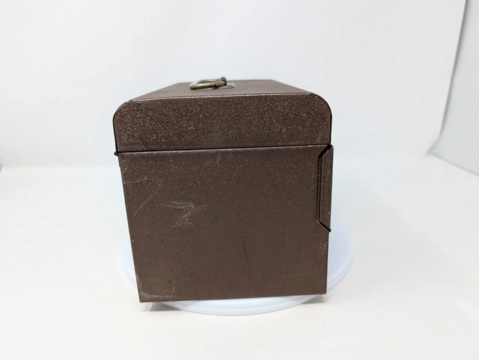 Caja de caja de película de almacenamiento de carrete de metal Bell & Howell de colección para súper 8 mm + 12 botes Foto 3 de 4