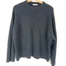 TU Ladies Jumper blue Size medium Alpaca Wool Blend Long Sleeve oversized
