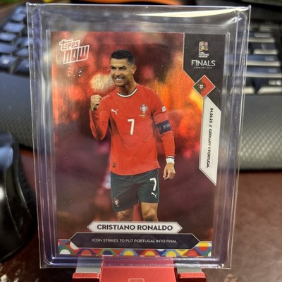 Cristiano Ronaldo 2025 Topps Now UEFA Nations League Card #1 Red
