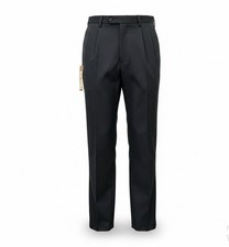 Haggar Mens Black Classic Fit Pleated Cool 18 Dress Pants Size 36W x 29L