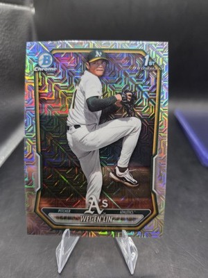BARGAIN BIN: 2026 Bowman Wei-En Lin 1st Mojo Refractor Athletics