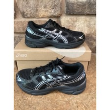 ASICS GEL-1130 GS Black Pure Silver Kids Running Shoes 1204A169-001 Size 6 Youth