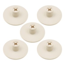 YINETTECH 5pcs Golf Rubber Pad Holders Ball 56x21mm, Off-White