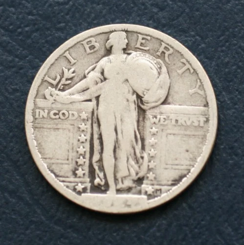 1924 STANDING LIBERTY QUARTER *GOOD DETAILS - WEAR on DATE*