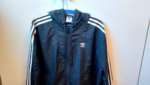 NEU - Adidas Damen Windbreaker Jacke Größe 10 (36) (S) mit Kapuze - mit Etikett - Bild 2 von 10