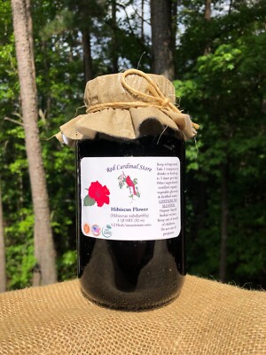 Hibiscus Flower Tincture Herb Extract Double Extraction